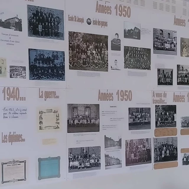 Notre école fête ses 115 ans cette année. Revivez en salle de motricite l'exposition qui avait été faite en 2010 pour le centenaire de l'établissement...
